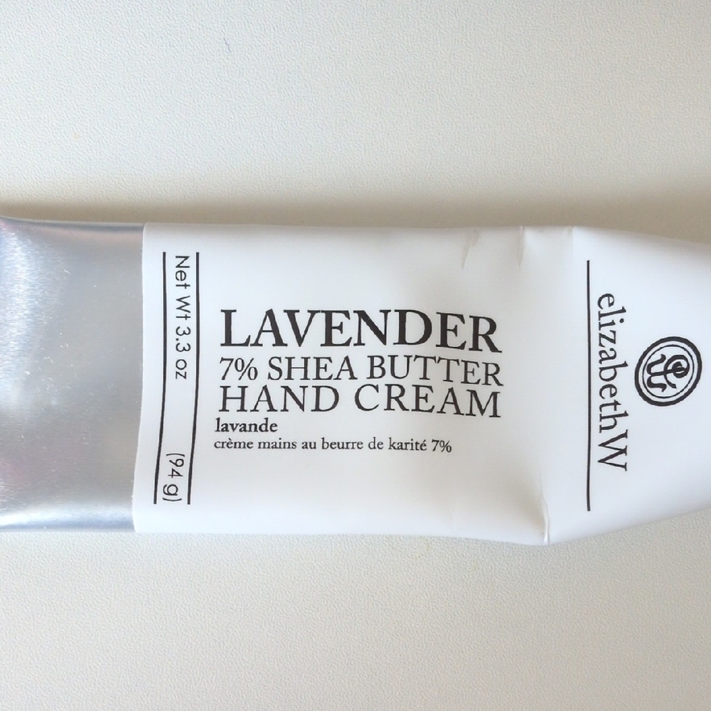 Lavender Shea Butter Hand Cream - Silver and White